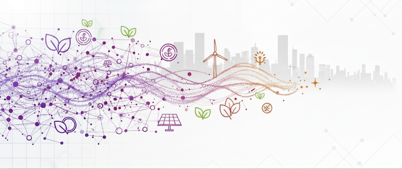 A modern visualization of data and sustainable energy